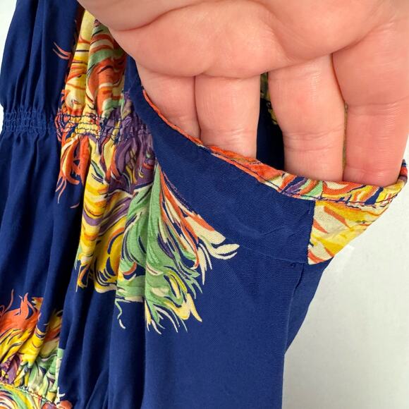 Trashy Diva Showgirl Royalty Blue Feather 1940s Print Fit & Flare Dress 4 Retro - Picture 7 of 12